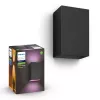 Aplique de parede exterior Philips Hue White and Colour Ambience Resonate LED preto