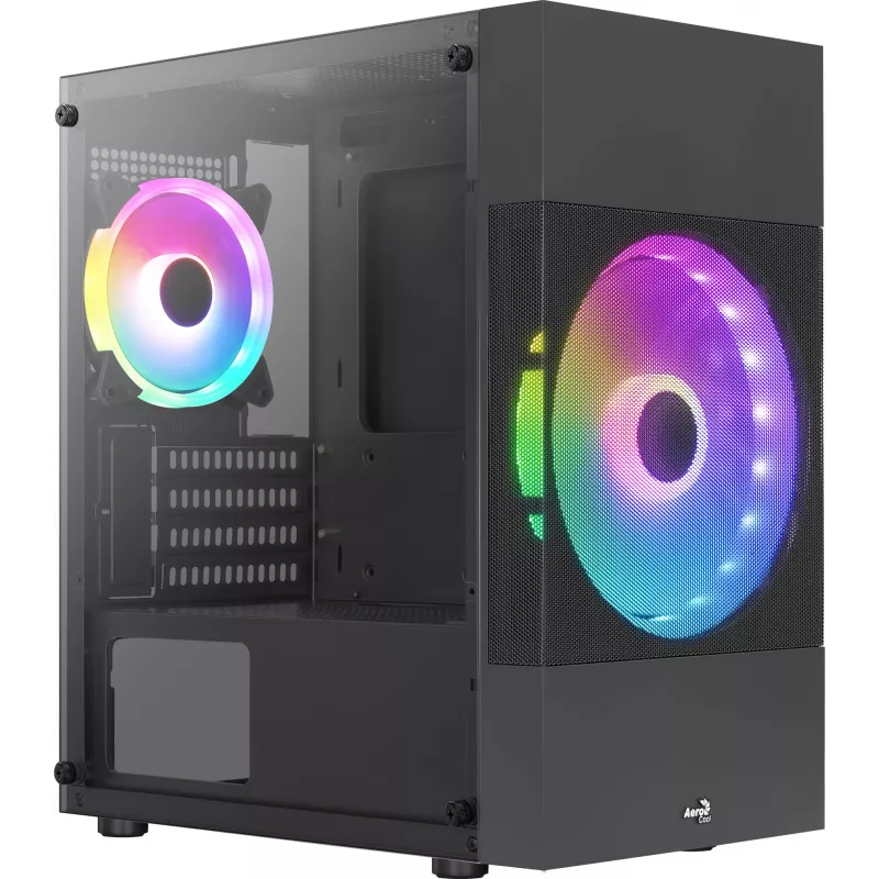 Caixa de PC Aerocool Atomic Lite Mini Tower preta