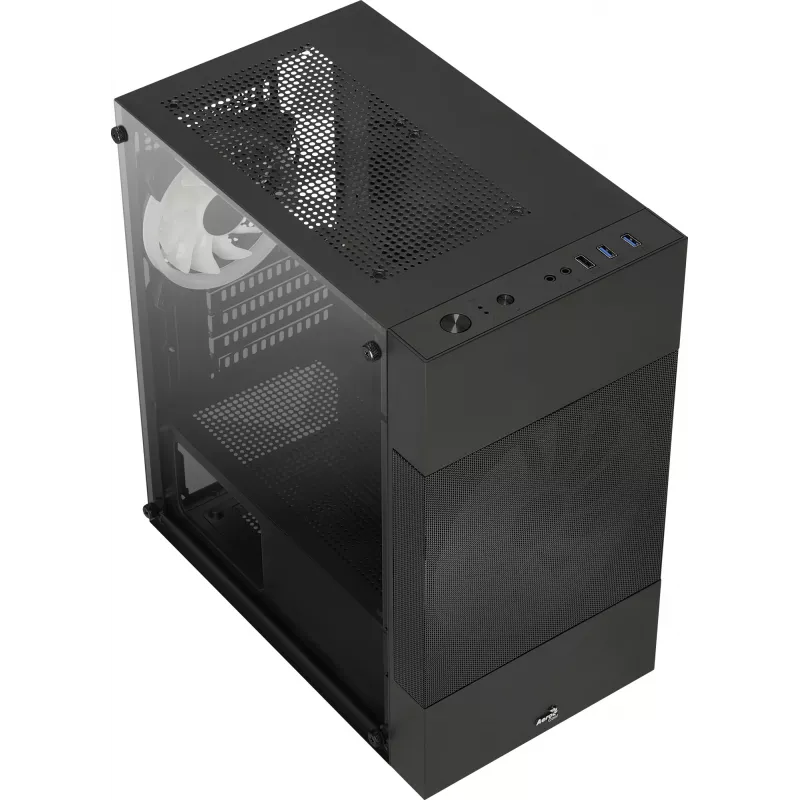 Caixa de PC Aerocool Atomic Lite Mini Tower preta