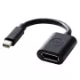 Adaptador de cabo de vídeo DELL 470-13627 0,203 m 20-Pin DisplayPort FM Apple Mini-DisplayPort M preto
