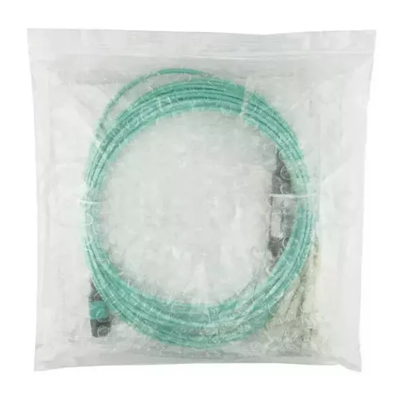 Cabo de fibra ótica BlueOptics 9380014-10M MPO para 4x LC, 10 m, OM3, aqua