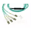 Cabo de fibra ótica BlueOptics 9380014-10M MPO para 4x LC, 10 m, OM3, aqua
