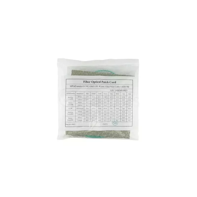 BlueOptics CBL-0170-BO cabo de conexão breakout de fibra ótica, MTP-4xLC multimodo OM3, 10 m, MTP/UPC, LC/UPC
