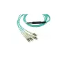 BlueOptics CBL-0170-BO cabo de conexão breakout de fibra ótica, MTP-4xLC multimodo OM3, 10 m, MTP/UPC, LC/UPC