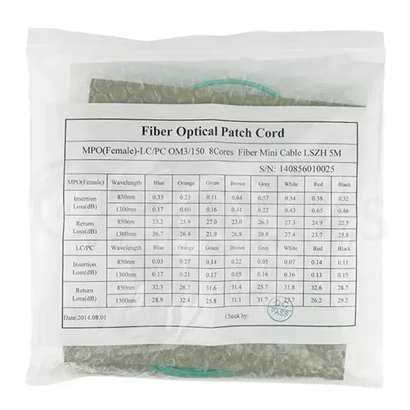 Cabo de fibra ótica BlueOptics MTP-4LC-M10M 10 m OM3 MTP para 4×LC full duplex
