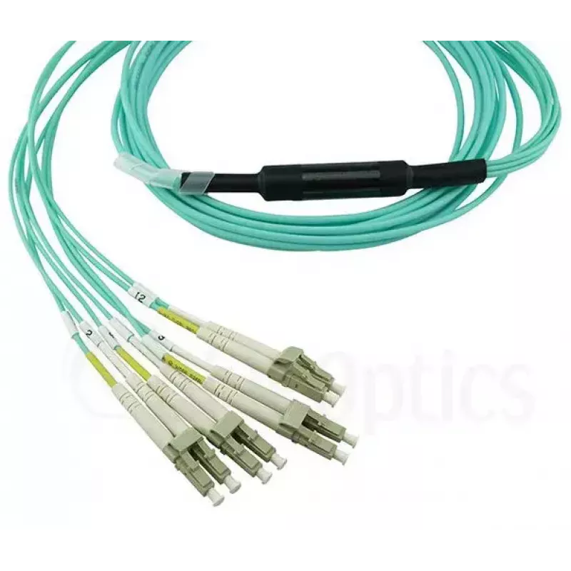 Cabo de fibra ótica BlueOptics MTP-4LC-M10M 10 m OM3 MTP para 4×LC full duplex