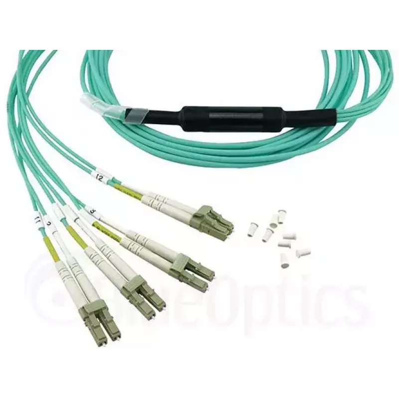 Cabo de fibra ótica BlueOptics MTP-4LC-M10M 10 m OM3 MTP para 4×LC full duplex