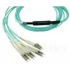 Cabo de fibra ótica BlueOptics OCTCABLE10M-SR 10 m OM3 MPO para 4×LC azul-água