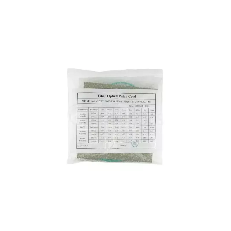 Cabo de fibra ótica BlueOptics SFP5141EU10MKB 10 m OM3 MPO para 4×LC azul-água