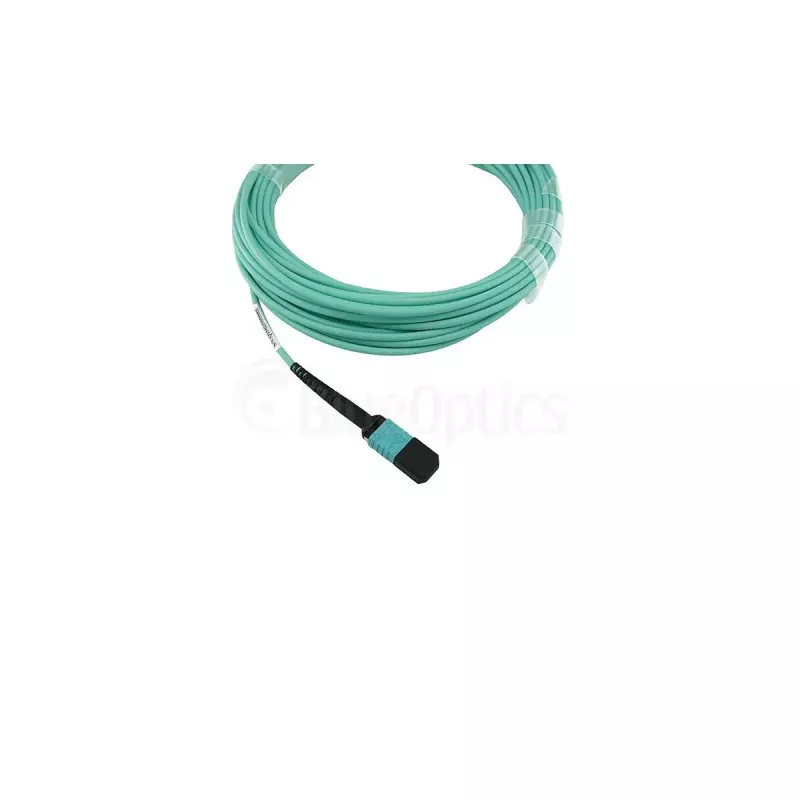 Cabo de fibra ótica BlueOptics SFP5141EU10MKB 10 m OM3 MPO para 4×LC azul-água