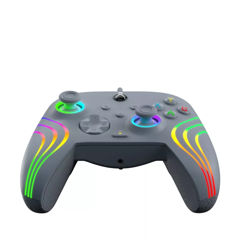 Comando PDP Afterglow Wave cinzento USB analógico / digital PC, Xbox One, Xbox Series S, Xbox Series X
