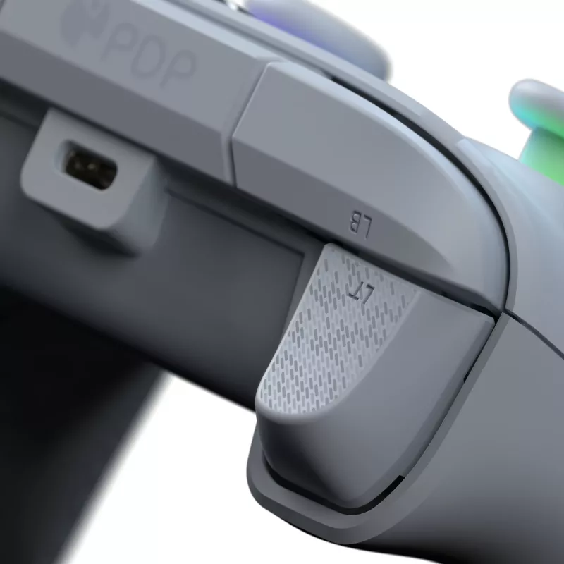 Comando PDP Afterglow Wave cinzento USB analógico / digital PC, Xbox One, Xbox Series S, Xbox Series X