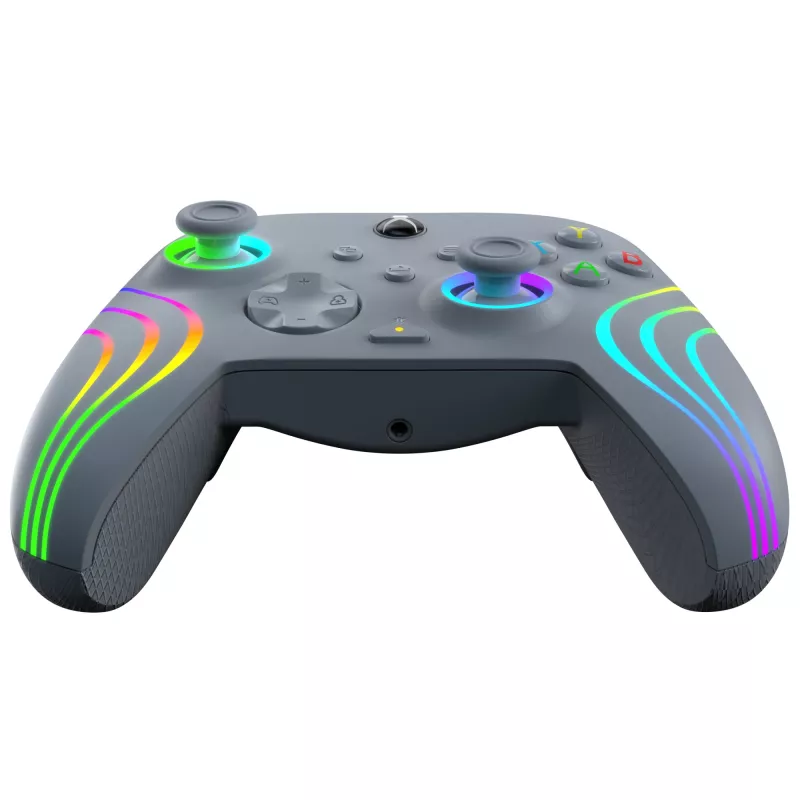Comando PDP Afterglow Wave cinzento USB analógico / digital PC, Xbox One, Xbox Series S, Xbox Series X