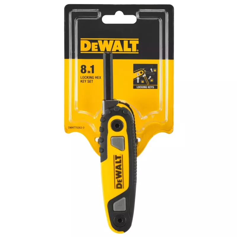 DeWalt DWHT0-70263 conjunto de chaves sextavadas de bolso, 8 peças