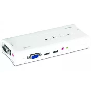 Comutador KVM Trendnet TK-409K USB VGA 2048x1536 1,6 m com fios azul