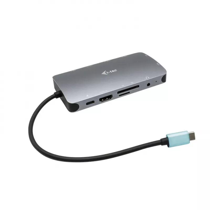 i-tec Metal USB-C Nano Dock HDMI/VGA com LAN + carregador universal 77 W