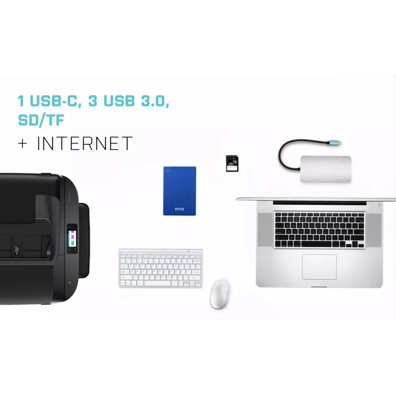 i-tec Metal USB-C Nano Dock HDMI/VGA com LAN + carregador universal 77 W