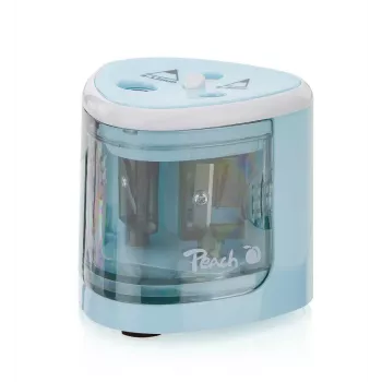 Peach PO102 afia-lápis elétrico azul, branco