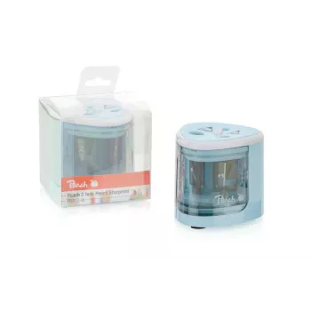 Peach PO102 afia-lápis elétrico azul, branco