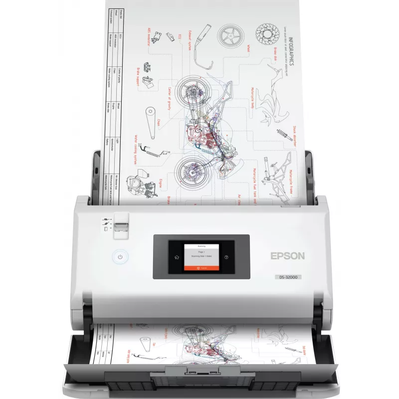 Epson WorkForce DS-32000 digitalizador de alimentação 600 x 600 DPI A3 branco