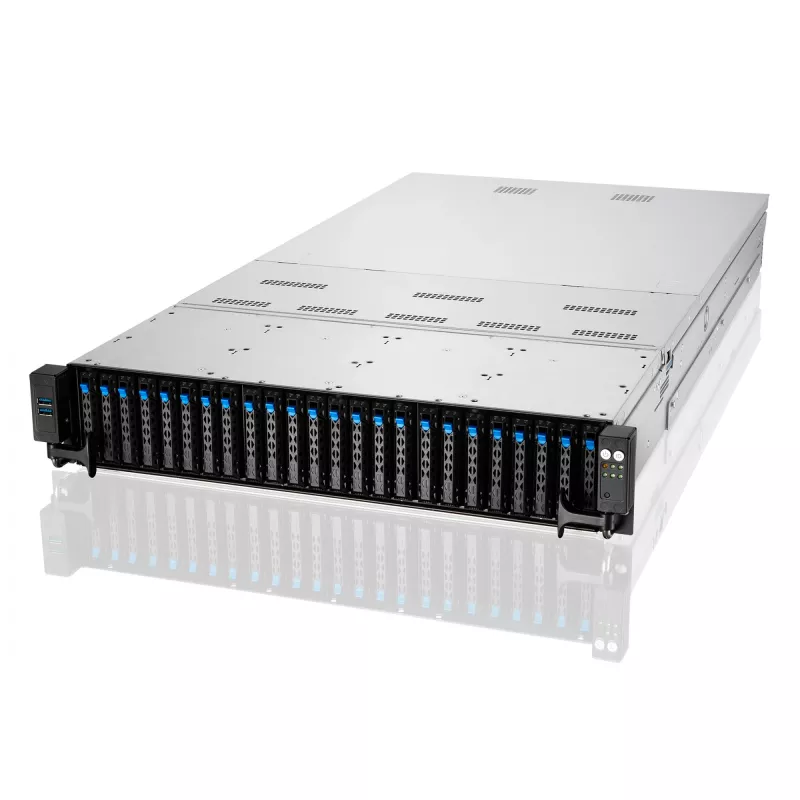 ASUS RS720-E11-RS24U Intel C741 Rack (2U) preto, prateado