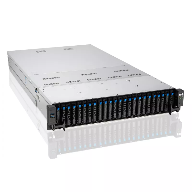 ASUS RS720-E11-RS24U Intel C741 Rack (2U) preto, prateado