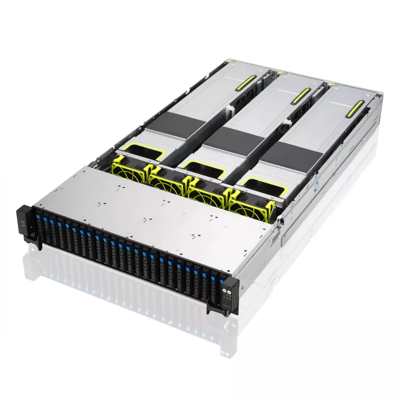 ASUS RS720-E11-RS24U Intel C741 Rack (2U) preto, prateado