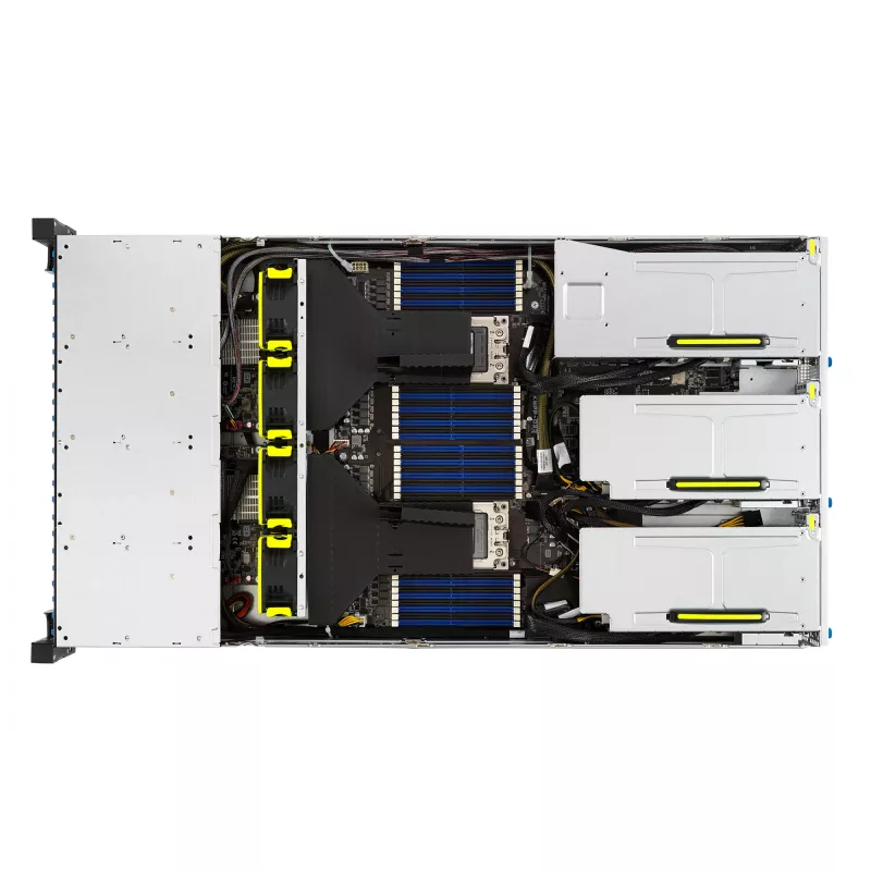 ASUS RS720-E11-RS24U Intel C741 Rack (2U) preto, prateado