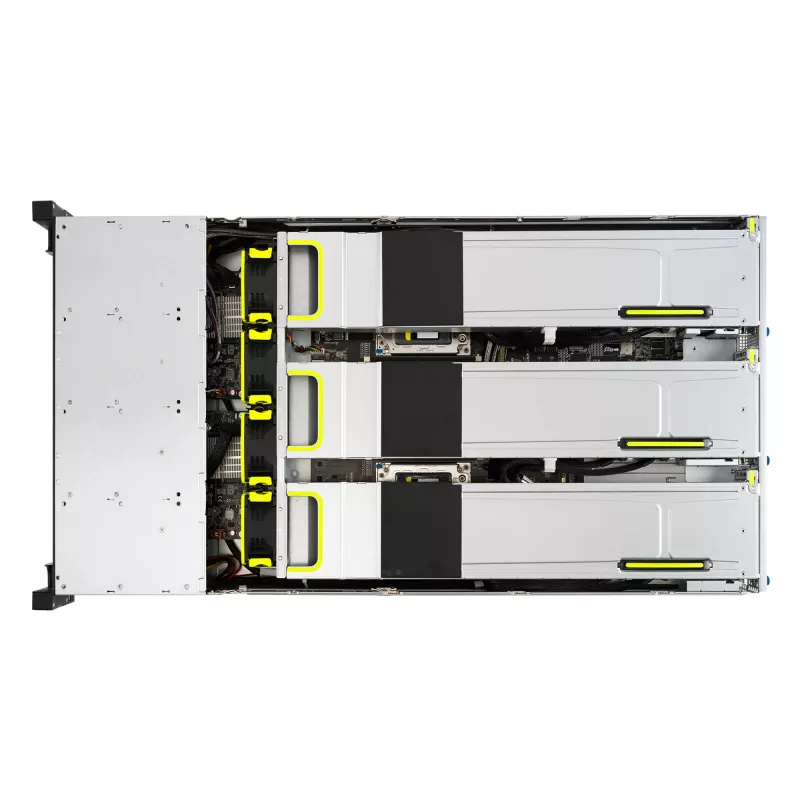 ASUS RS720-E11-RS24U Intel C741 Rack (2U) preto, prateado