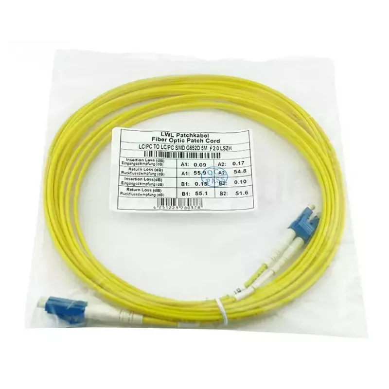 BlueOptics AK345A-BO Cabo de fibra ótica InfiniBand 2 m LC amarelo
