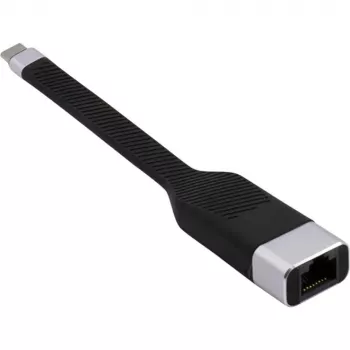 Techly ICOC USBC-RJ45 cabo de rede preto 0,144 m