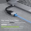 Techly ICOC USBC-RJ45 cabo de rede preto 0,144 m