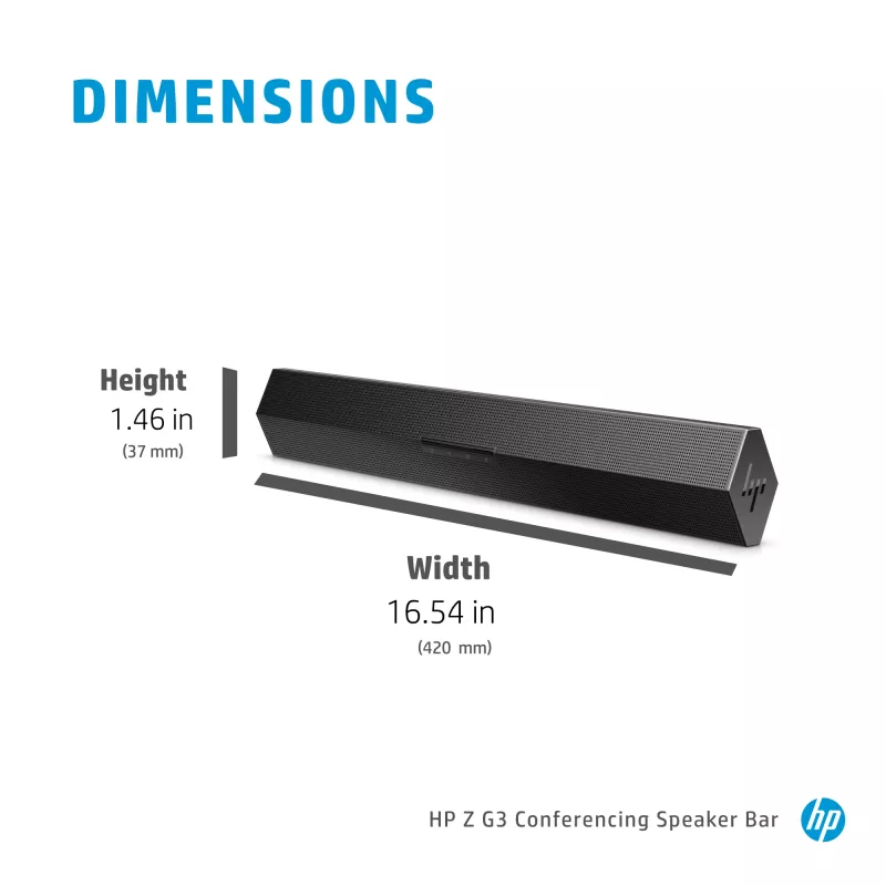 Sistema de conferência soundbar Z G3, preto