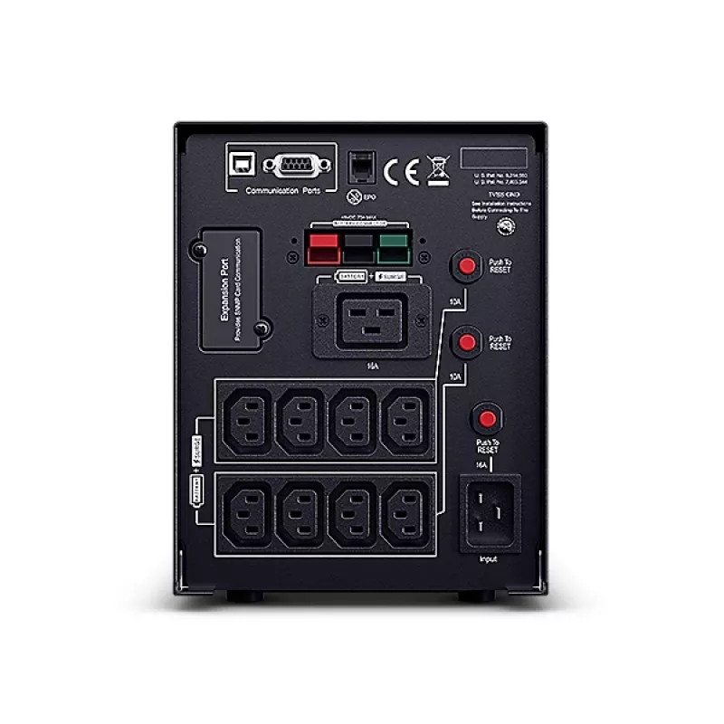 Fonte de alimentação ininterrupta (UPS) CyberPower PR2200ELCDSXL Line-Interactive 2,2 kVA 1980 W 9 saídas AC