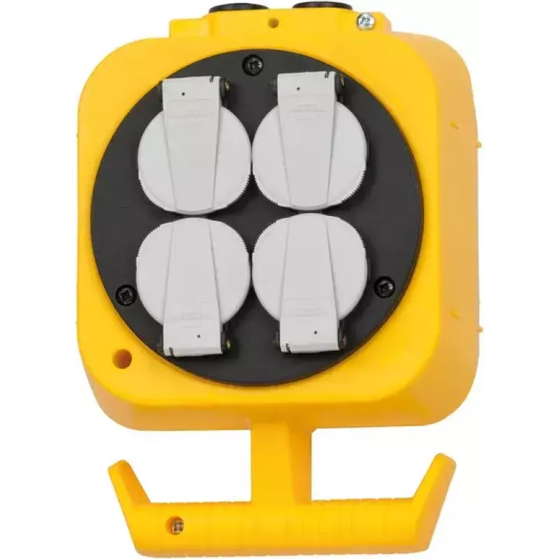 Extensão de energia Brennenstuhl 1151160100 5m 4 tomadas para interior preto amarelo