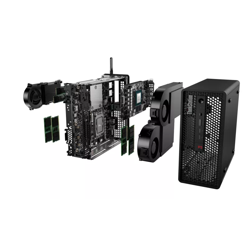 Lenovo ThinkStation P3 Ultra SFF Intel® Core™ i9 i9-14900 64 GB DDR5-SDRAM 1 TB SSD Windows 11 Pro Workstation preto