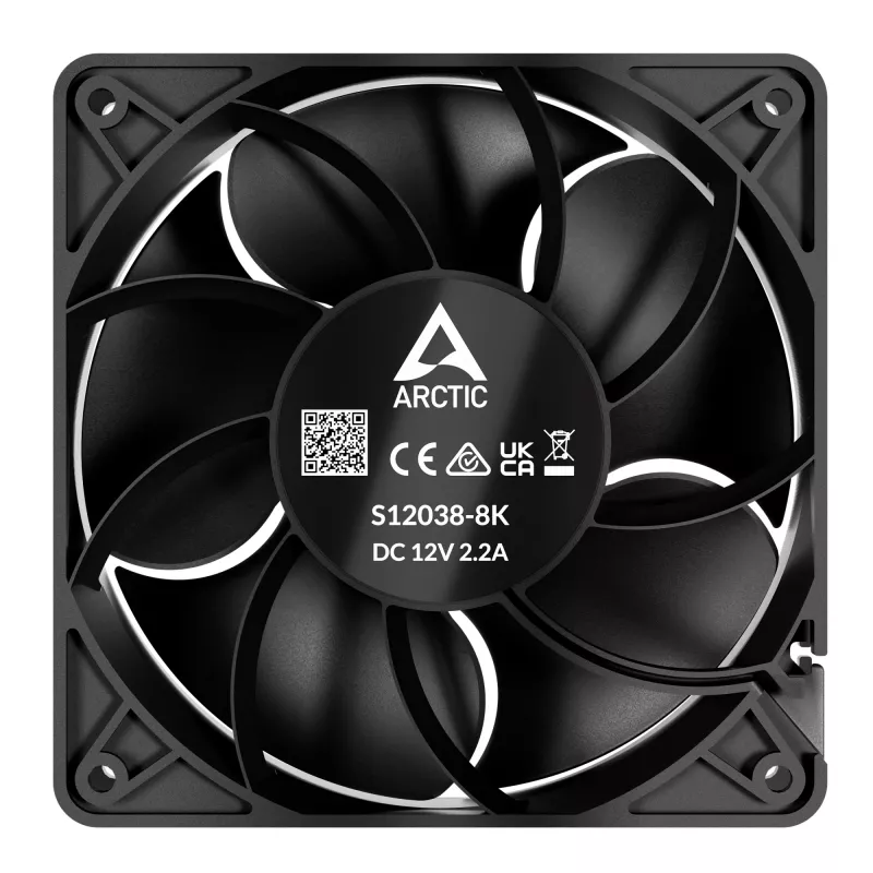 Ventoinha ARCTIC S12038-8K 120 mm 8000 RPM ventoinha de servidor pack de 3