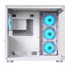 Caixa PC midi tower Cougar FV150 ARGB branca — ATX/Micro-ATX/Mini-ITX, 3x120mm à frente, 1x120mm atrás, 2x3,5