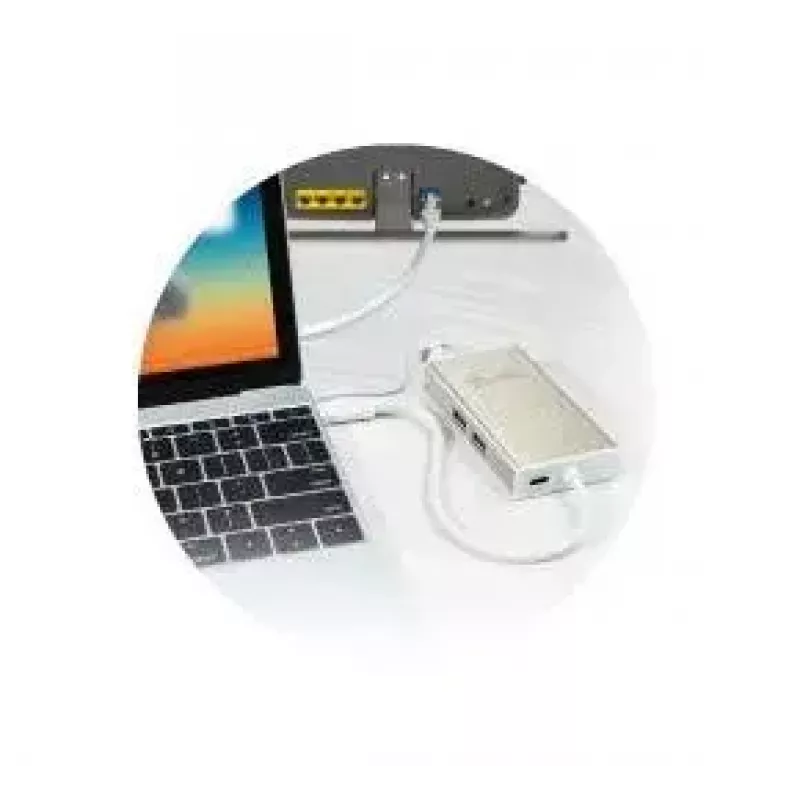 Adaptador múltiplo USB Type-C j5create JCA374-N com fios 60W 4K