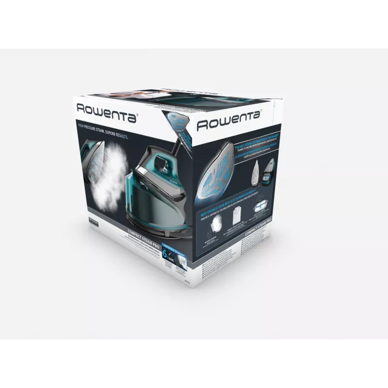 Rowenta DG7623 2200 W 1,1 L Microsteam 400 HD base de engomar a laser preto, azul