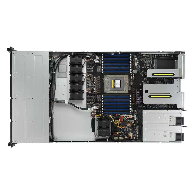 ASUS RS500A-E12-RS4U Socket SP5 Rack (1U) preto, prateado