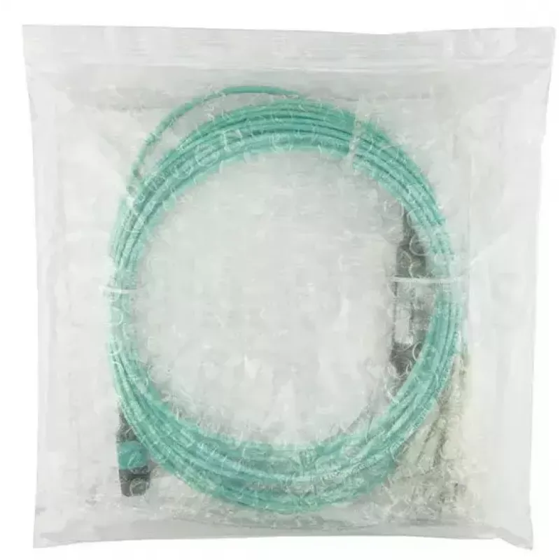 Cabo de fibra ótica BlueOptics MC6709309-010-BO 10 m OM3 MPO para 4×LC (50 µm) aqua