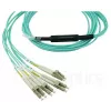 Cabo de fibra ótica BlueOptics MC6709309-010-BO 10 m OM3 MPO para 4×LC (50 µm) aqua