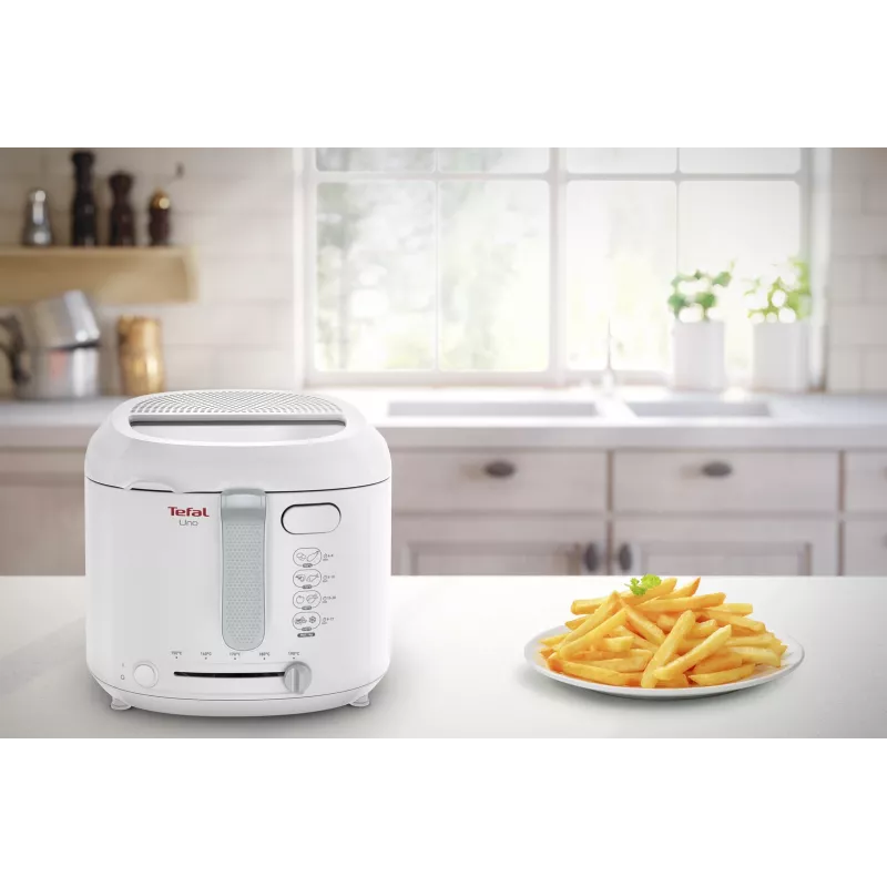 Tefal Uno FF203130 Fritadeira Individual 1,8 l Aparelho de bancada 1600 W Fritadeira Branca
