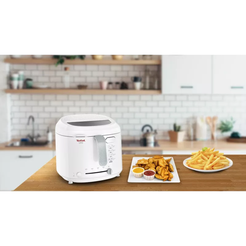Tefal Uno FF203130 Fritadeira Individual 1,8 l Aparelho de bancada 1600 W Fritadeira Branca