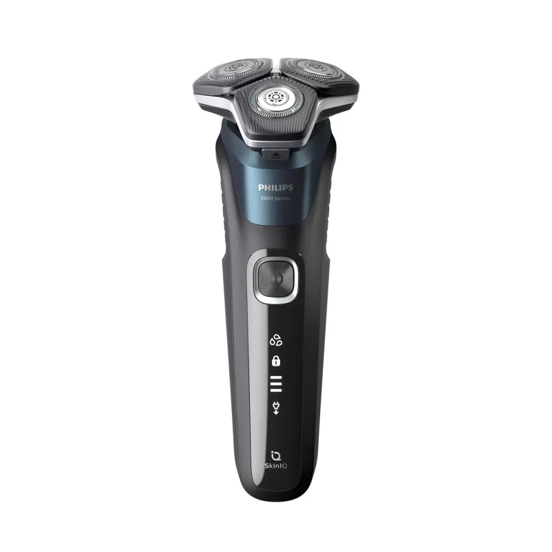 Máquina de barbear elétrica Philips SHAVER Series 5000 S5889/11 Máquina de barbear húmido e seco Máquina de barbear rotativa Lâminas SteelPrecision