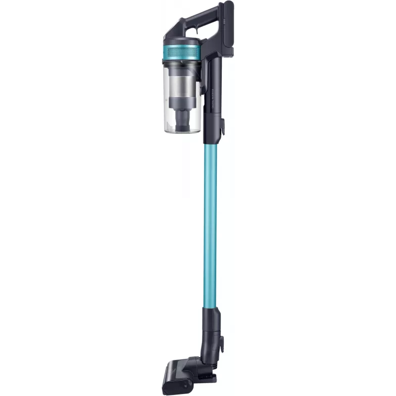 Aspirador vertical com bateria Samsung Jet 60 turbo, seco, sem saco, 0,8 l, 410 W, preto, menta