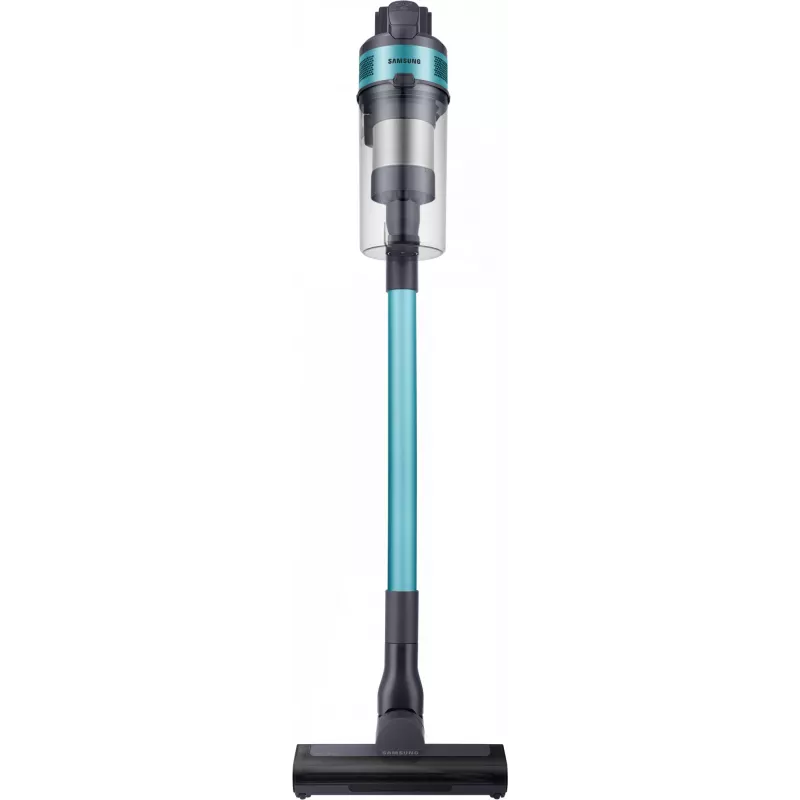 Aspirador vertical com bateria Samsung Jet 60 turbo, seco, sem saco, 0,8 l, 410 W, preto, menta