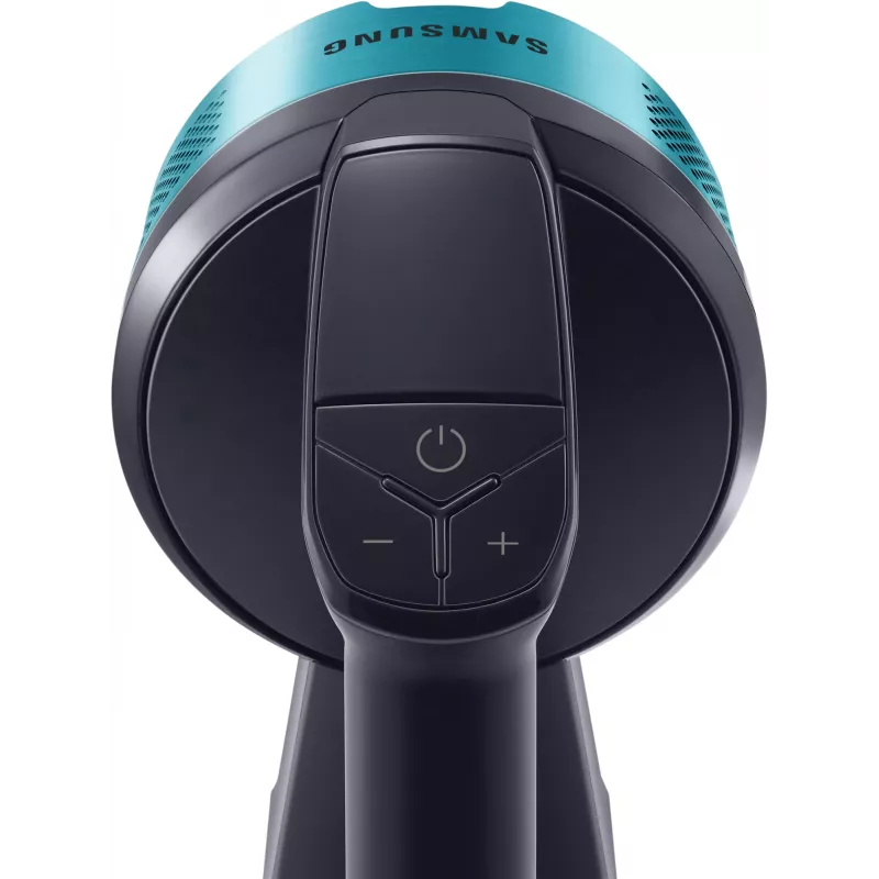 Aspirador vertical com bateria Samsung Jet 60 turbo, seco, sem saco, 0,8 l, 410 W, preto, menta