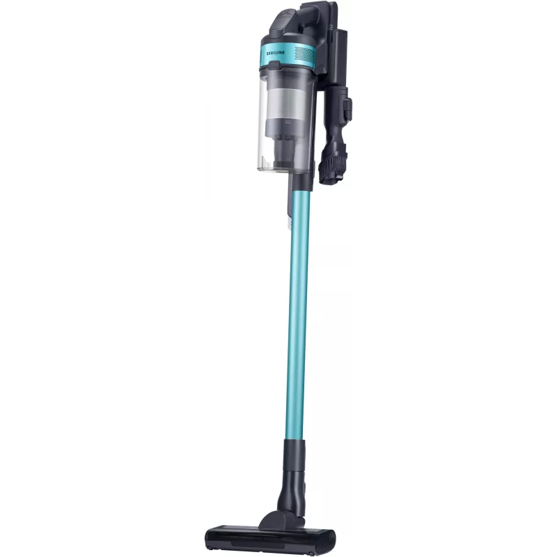 Aspirador vertical com bateria Samsung Jet 60 turbo, seco, sem saco, 0,8 l, 410 W, preto, menta